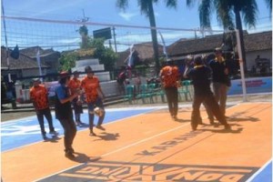 turnamen bola voli tingkat Kabupaten Kuningan yang digelar Karang Taruna Panca Daya Manunggal Bhakti 